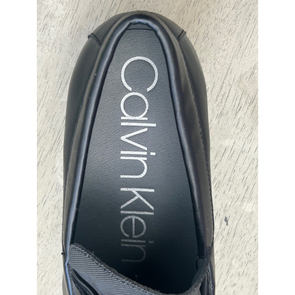 Calvin Klein Ernest Mens Black Square Toe Bit Loafer Dress Shoes 13‎ 34F9143 - Picture 5 of 11